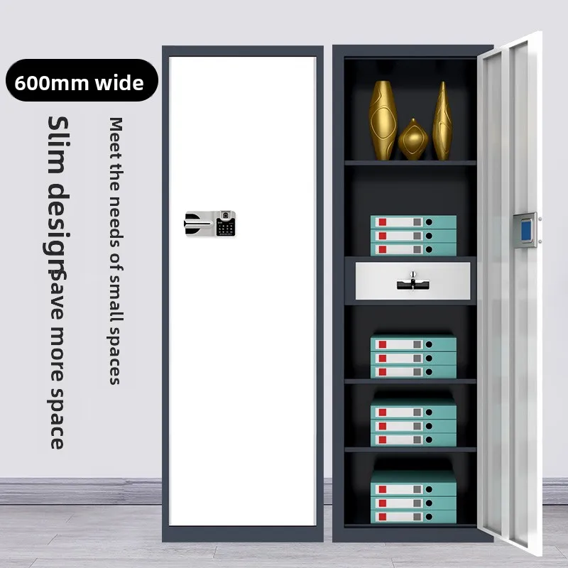 LH Electronic Password Fingerprint Lock Steel Wheel Safe File Cabinet Office