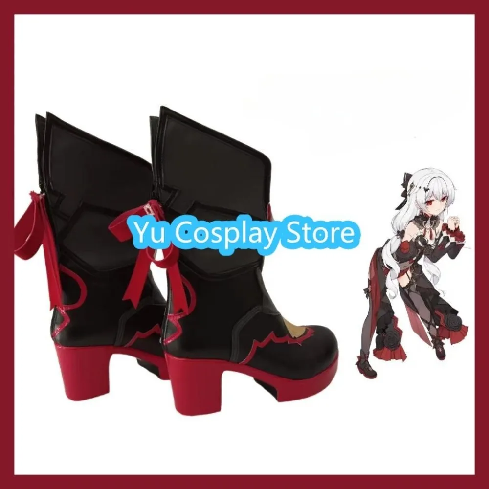 

Yu Cosplay Store Honkai Impact 3rd Theresa Apocalypse Lunar Vow Cosplay Boots Anime Cosplay Shoes Boots Halloween Costumes Props