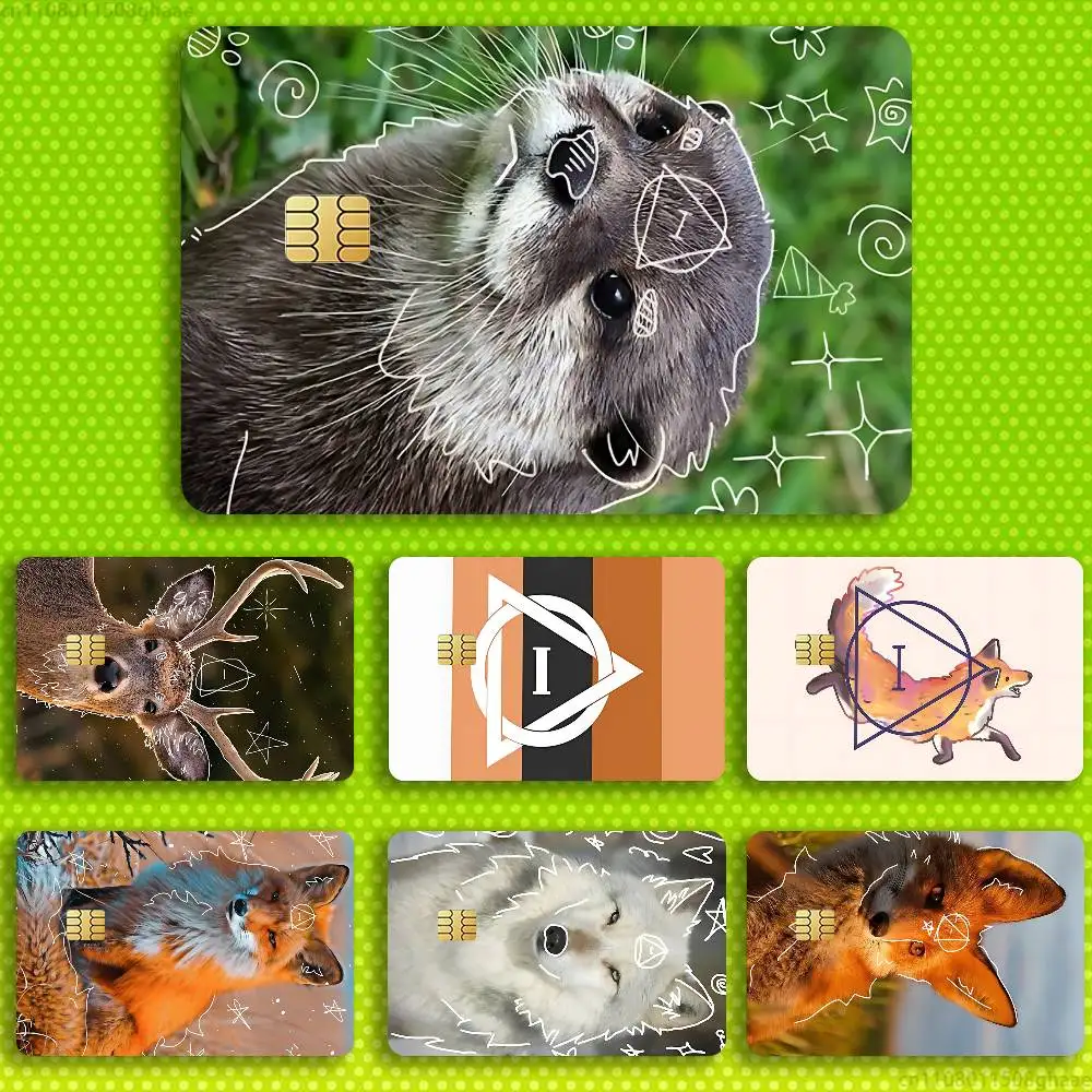 

New Therian Delta Symbol Credit Card Skin Stickers for Bank Card Bus Metro Card Sticker Waterproof Women Gift