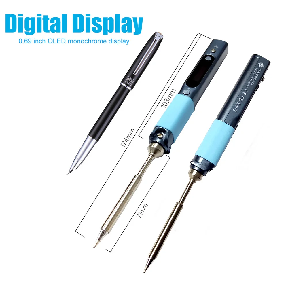 Pine64 Intelligent Open Source Portable Adjustable Temperature Welding Tools Mini Smart Electric Soldering Iron Pinecil-BB2 V1