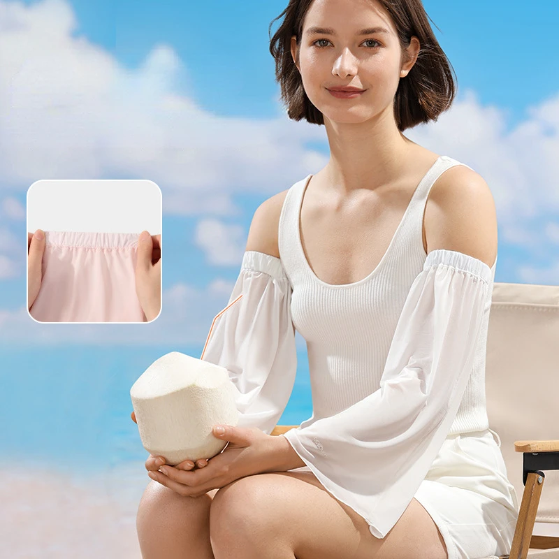 Pare-soleil d'été pour femmes, chaussettes de glace, refroidissement, usage touristique, manches de jambe, protection UV légère et respirante, protection solaire