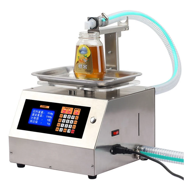 

Low Price Semi-automatic Gear Pump Sanitizer Honey Cooking Oil Small Bottle Paste Weighing Filling Machine