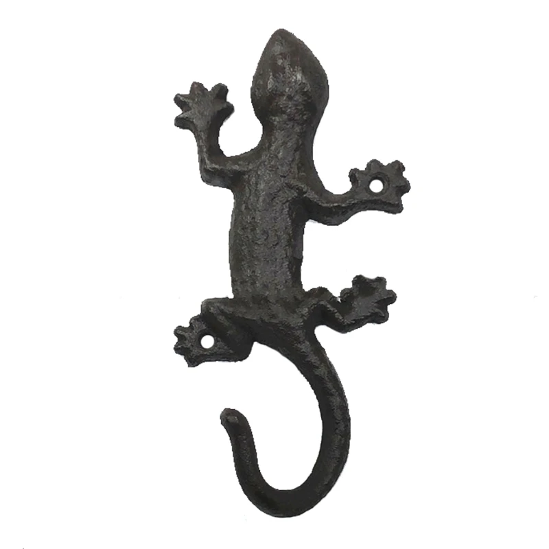 

17cm Cast Iron Coat Hook with Design for Hanging Towels Coats Hats Drop ship