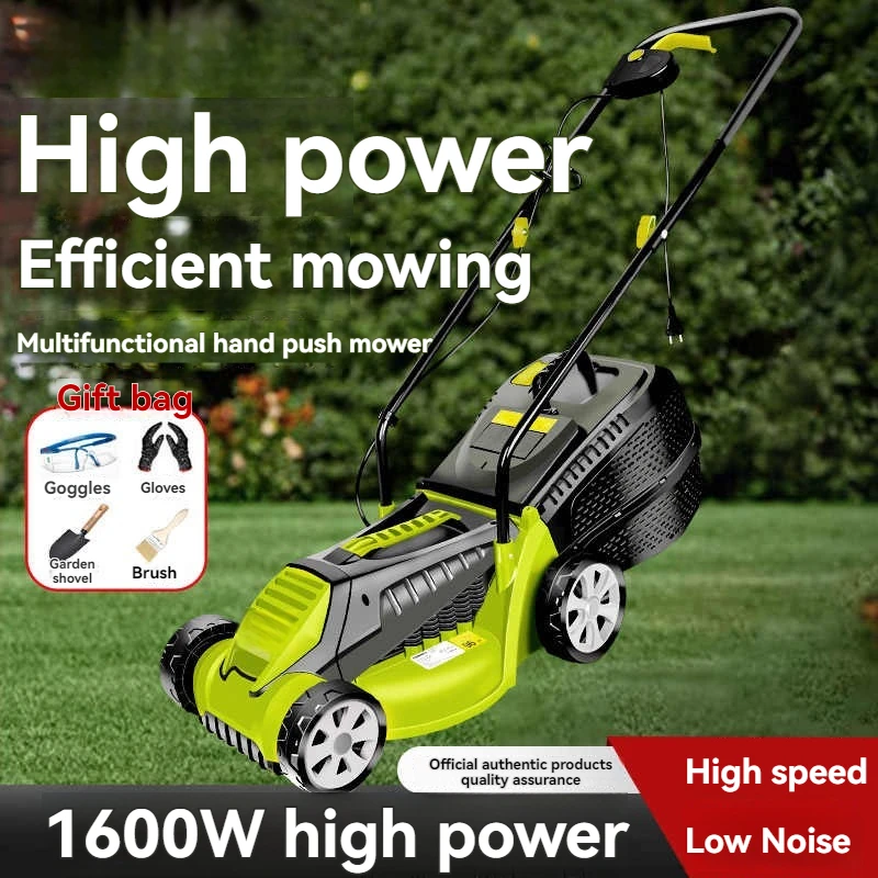 Electric Lawn Mower 3600RPM Multifunctional Grass Trimmer Household Portable Cutter Adjustable Garden Trimming Machine