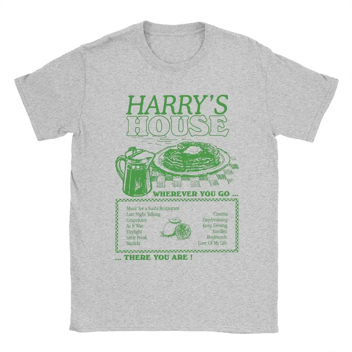 Round Neck Short Sleeve T Shirt Printing Clothing Harrys House Style Menu T-Shirts for Men Fun Cotton Tee Shirt graphic clothing