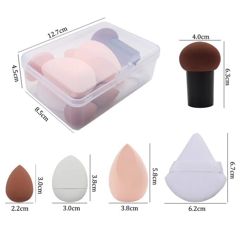 10pcs/set Cosmetic Beauty Puff Set Makeup Foundation Puff Powder Puff Make up Beauty Tools