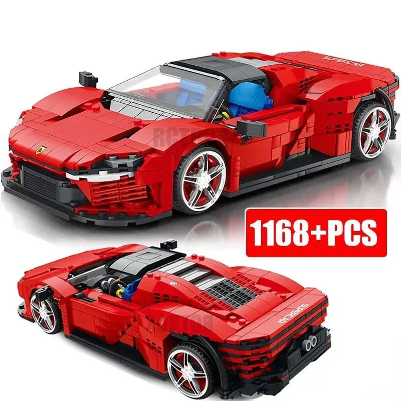 

Креативный технический автомобиль Daytona SP3, модель строительных блоков MOC, суперкар, гоночный автомобиль, кирпичи, игрушки для детей, подарки