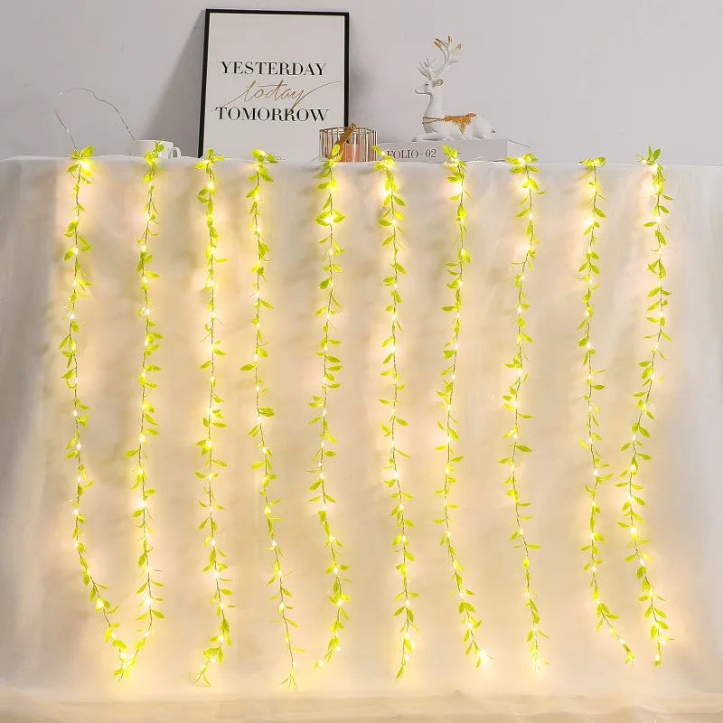 

LED Curtain Light Room Living Room Background Light Household Garden Solar Flash Decorative Lamp