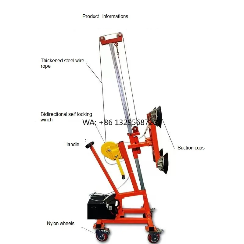 

300Kg 500Kg Small Glass Upper and Lower Mechanical Arm Suction Cups Hoisting Vacuum Lifter Elevator