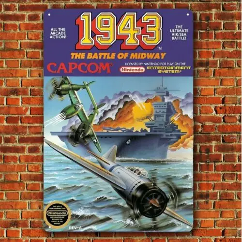 1973 The Battle Of Midway Nes Video Game Metal Poster Tin Sign 20*30cm-Aluminum