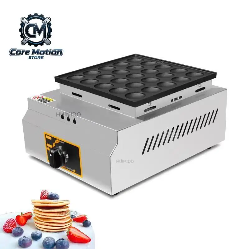25 Holes Commercial Gas Mini Pancake maker Mini hotcakes Machine Dessert Maker  Dutch Mini Pancakes Machine