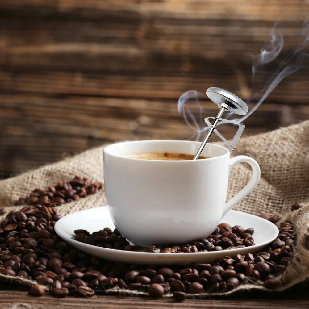 

Foam Thermometer 3.8X145mm Coffee Foam Thermometer Food Household Meat Thermometer Milk Stainless Steel Water Thermometer