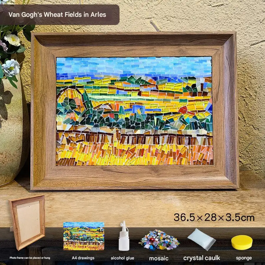 

Ручная работа, сделай сам, мозаика, шедевр, посылка, головоломка для родителей и детей, художественная рамка, украшение, головоломка, упаковка материалов для сращивания