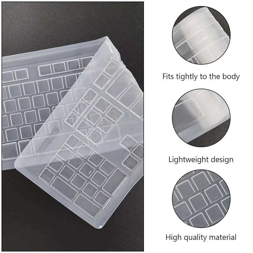 

2Pcs Keyboard Film Protective Cover Waterproof Dustproof Silicone Layer Compatible for Mk270 Keyboard Accessory