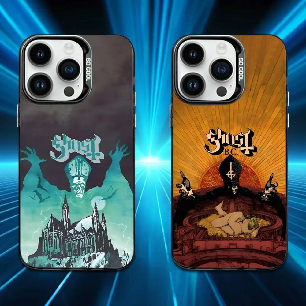 

Rock G-Ghost S-Skeleta Phone Case For iPhone 16,15,14,13,12,11,XS,Mini,Pro,MAX Black Matte Shockproof Cover