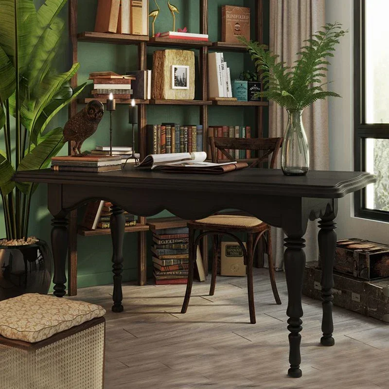 Desk American Solid Wood Desk Study Home Computer Desk Console