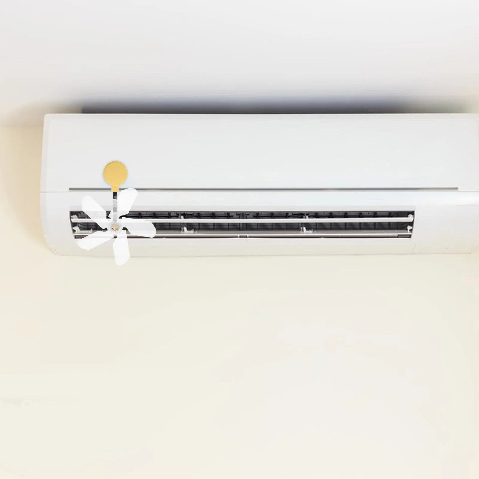 3 قطع من عاكس مكيف الهواء: تصميم كوب شفط اتجاه الرياح قابل للتعديل لغرفة المعيشة وغرفة النوم وفتحة بلاستيكية صفراء #6