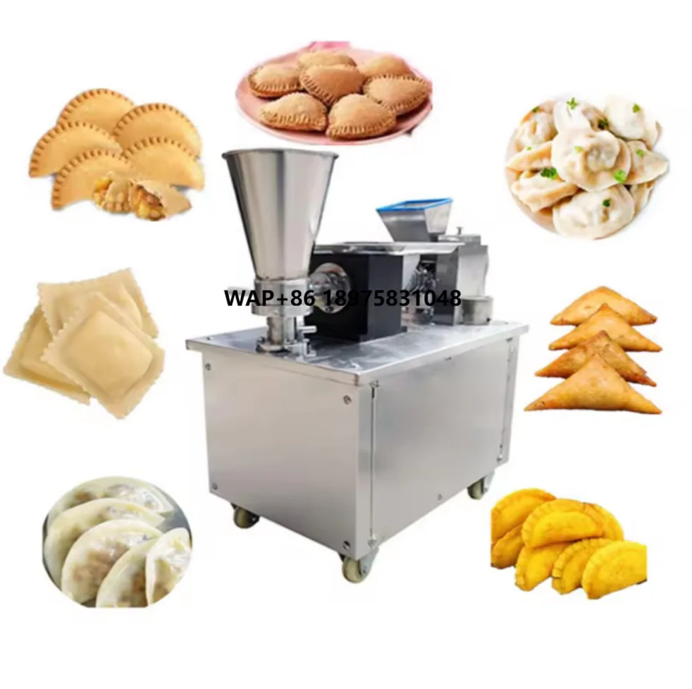 

Commercial Automatic Jumbo Rolling Machine Steel Samosa Dumpling Ravioli Pie Equipment is suitable for bakery use