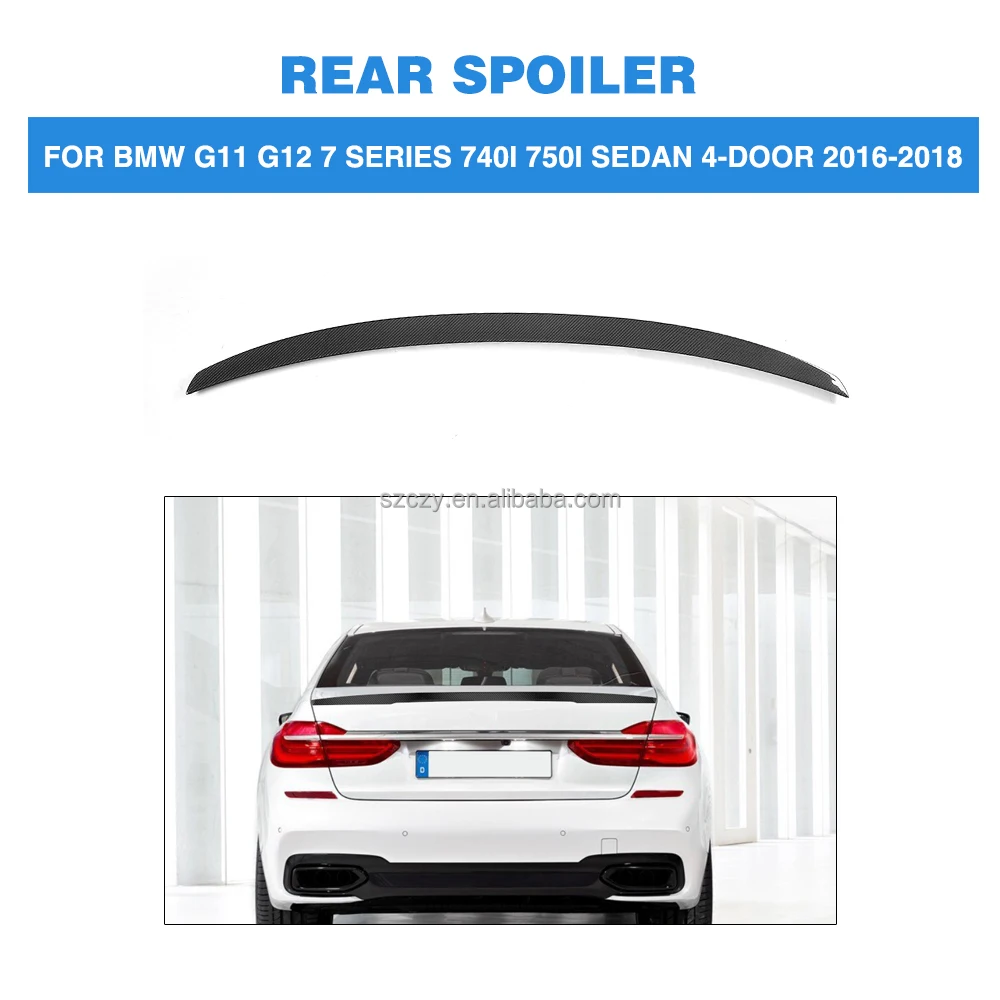 MP Style Fiber Glass Black Car Boot Spoiler 7Series G11 G12 Sedan 4-Door 16-18