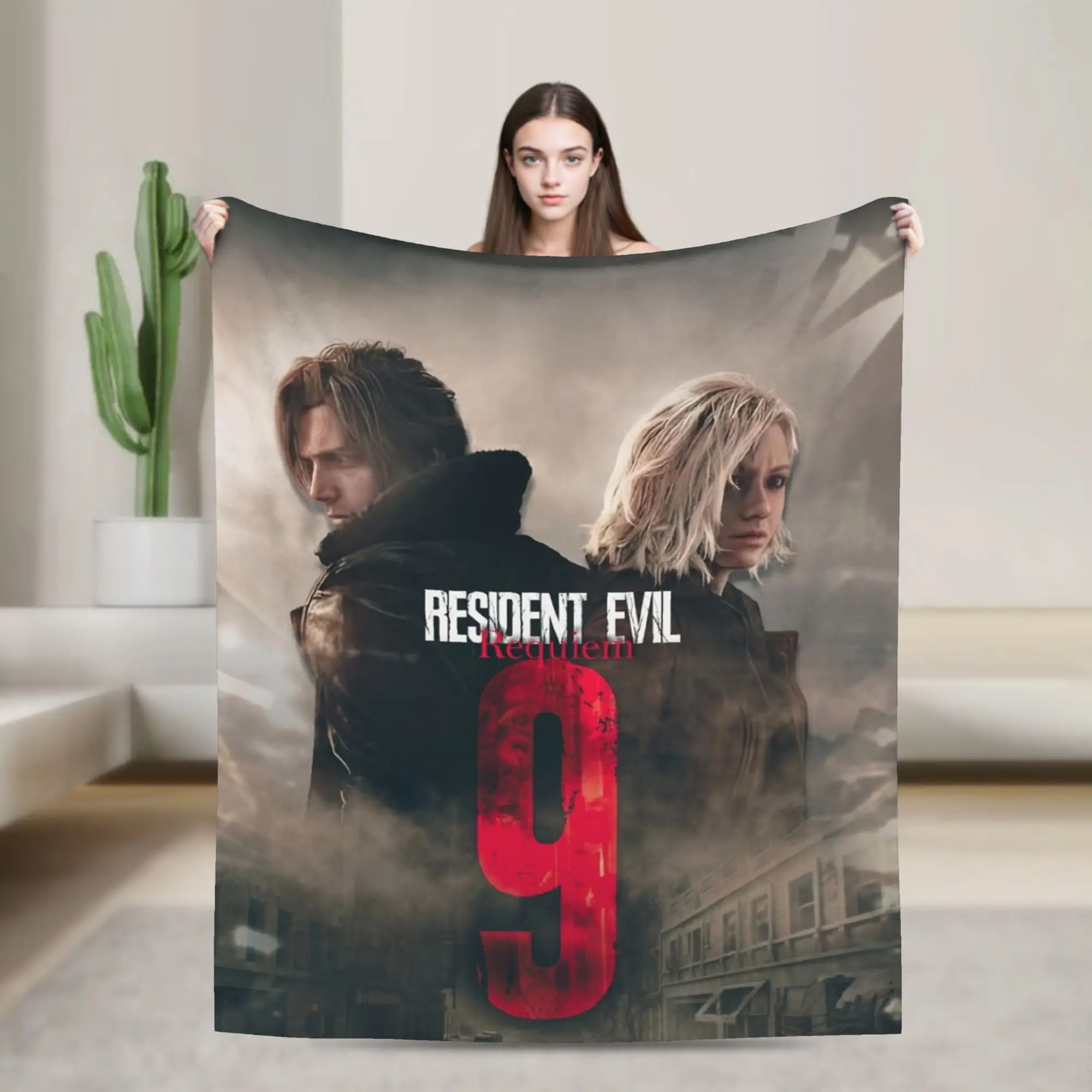 Residents Evils 9 Requiem  Accessories Blanket Super Soft Warm  Throw Blankets for Bed 50x60 Inches Multiple Sizes Bedspread