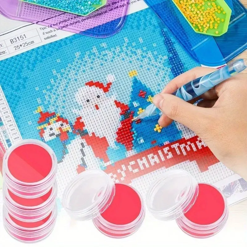 13PCS/SET 5D Diamond Painting Pen Crystal Point Drills Handmade Tools With Metal Drill Heads Multi Placer Pens Tip Accessories