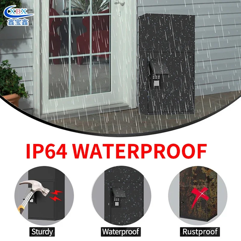 Smart Parcel Delivery Box Letterbox Metal Outdoor Mailboxes Apartment For Residential Houses Free Standing Free