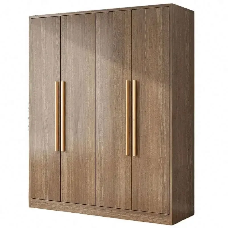 Stylish Minimalist Nordic Home Bedroom Wardrobe Double-Door Economical Wardrobe