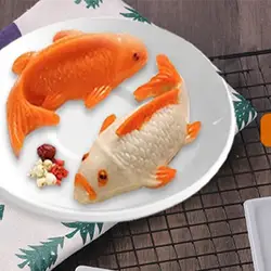 1Pc 3D Koi Fish Carp Mold Cake Chocolet Baking Decoration Mould Silicone Jelly Handmade  Cake Mold Chocolate Mold for Desserts