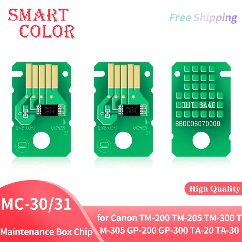 MC-31 MC-30 Maintenance Box Chip for Canon TM-200 TM-205 TM-300 TM-305 GP-200 GP-300 TA-20 TA-30 5200 5205 5300 5305 Printer