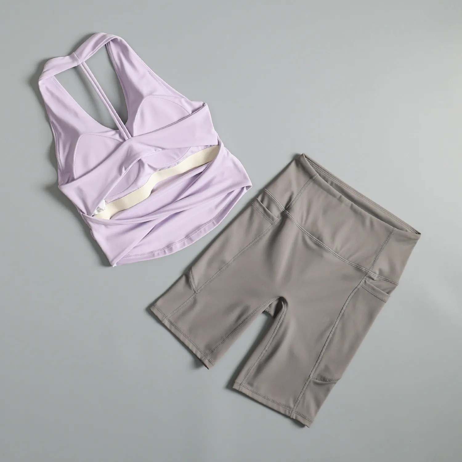 

Women's summer running suit breathable quick-drying fashionable and beautiful yoga clothing vest high-looking gym