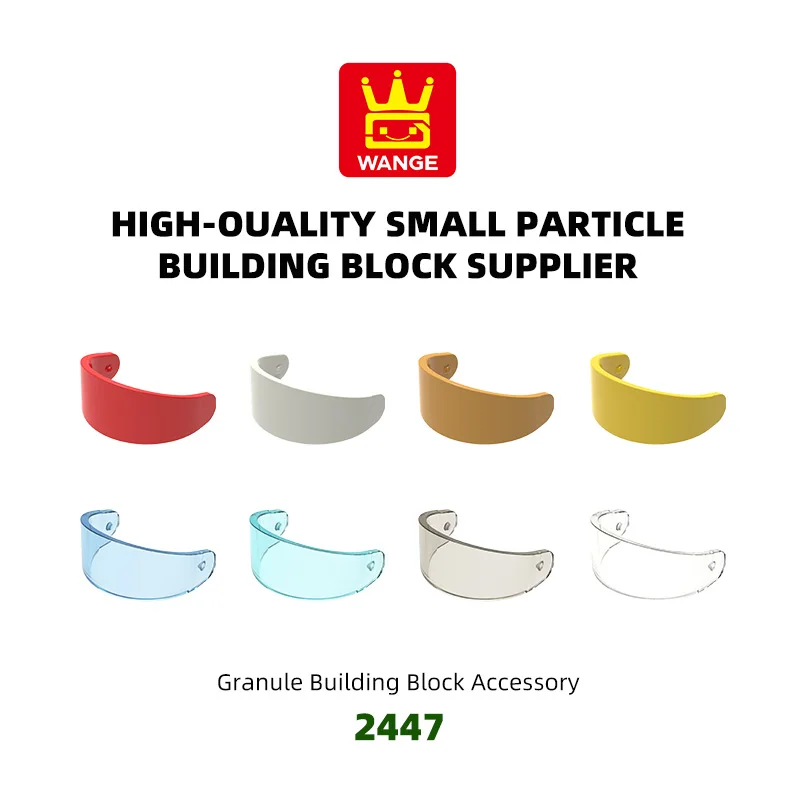 

Конструктор WANGE 818 деталей/набор, 2447 стеклянных блоков для шлема, цветные аксессуары, совместимые с кубиками, развивающая игрушка для детей, сборка своими руками