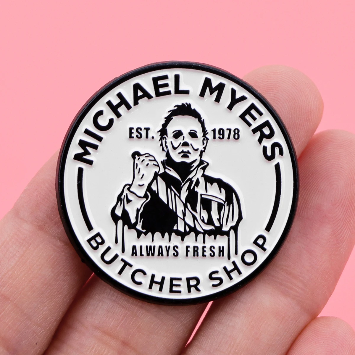 Horror Movie Killer Lapel Pins for Backpacks Men Brooch for Clothes Jewelry Enamel Pin Badges Halloween Accessories Gift