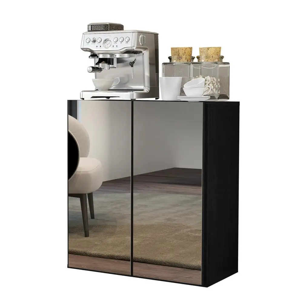credenza-multimobile-da-caffe-nera-a-2-ante-con-specchio