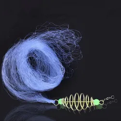 1PC Spring Shoal Fishing Net with Night Luminous Bead Ball Solid Ring Fishing Connector For Freshwater Fishing Tackle Supplies