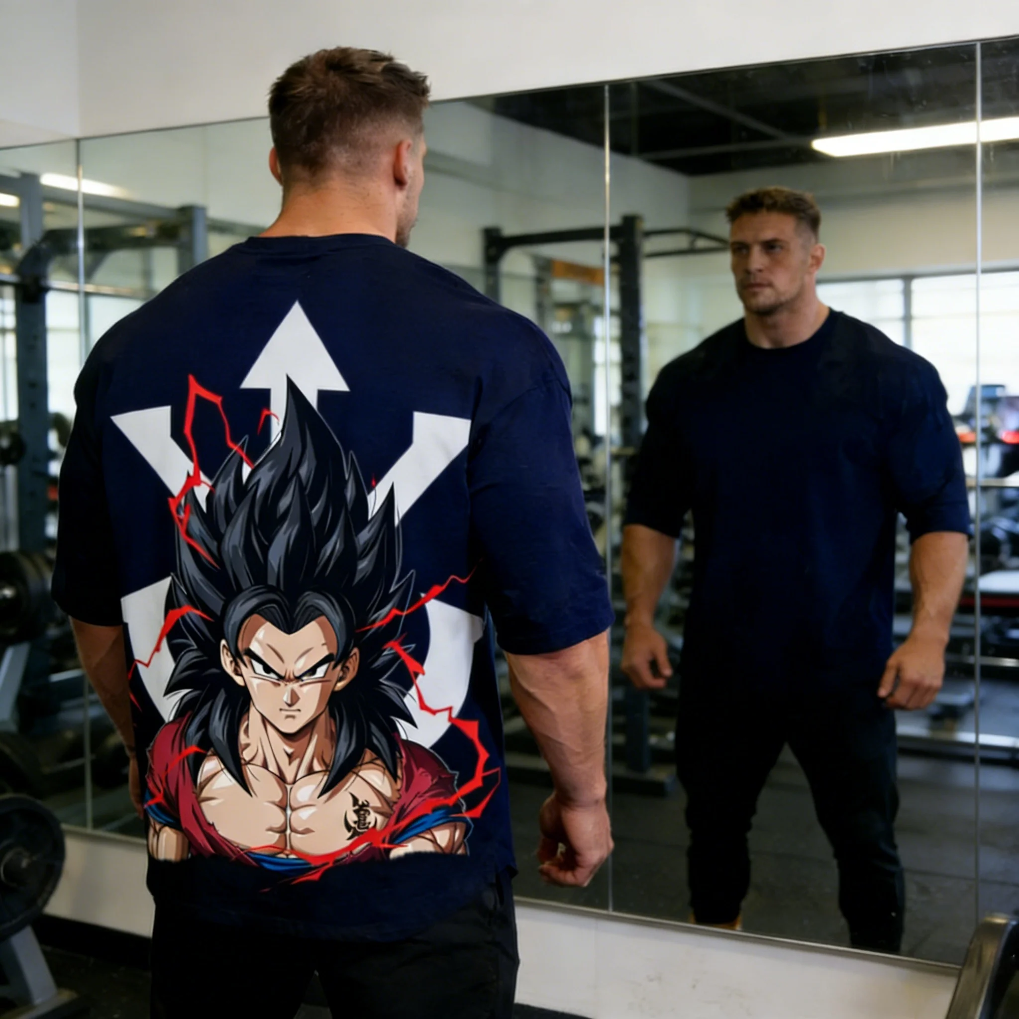 

Летняя футболка 2026 года «Драгон Болл: Супер Сайян 4 Сон Гоку» из чистого хлопка в стиле ретро, эксклюзивно для любителей «Драгон Болл»