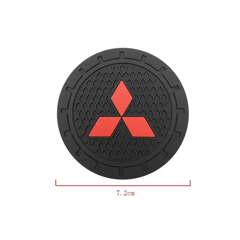 1/2PCS Car Auto Cup Holder Insert Coaster Anti-slip Pad Mats For Mitsubishi Outlander Lancer L200 ASX Pajero Grandis Eclipse