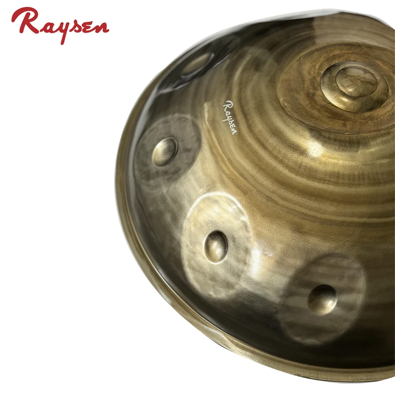 Homem feito à mão Handpan HP-P10/2D vem com HCT Softbag Handpan aço inoxidável D Mineur