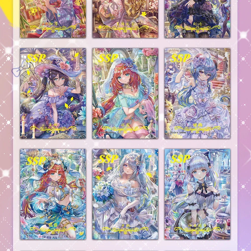 Original Turin Girls Cards Beautiful Cute Limit Rem Ram Character Anniversary Collection Cards Children's Christmas Toys Gifts