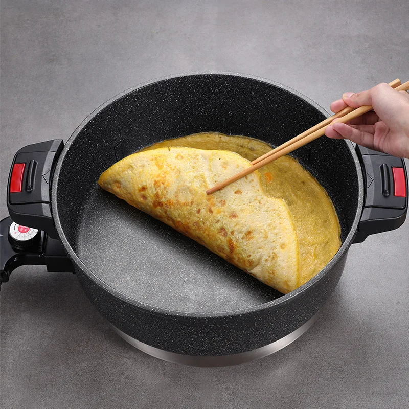 เครื่องใช้ในครัวเรือนแบบบูรณาการหม้อร้อน Maifan หิน Micro-ความดันซุปไฟฟ้านึ่งความดัน