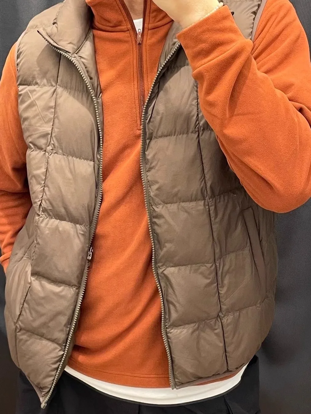 

Portable Air Cotton Vest Warm Stand Collar Svel Jaet for Men And Women Faionable Urban Sle Winter Outerwear