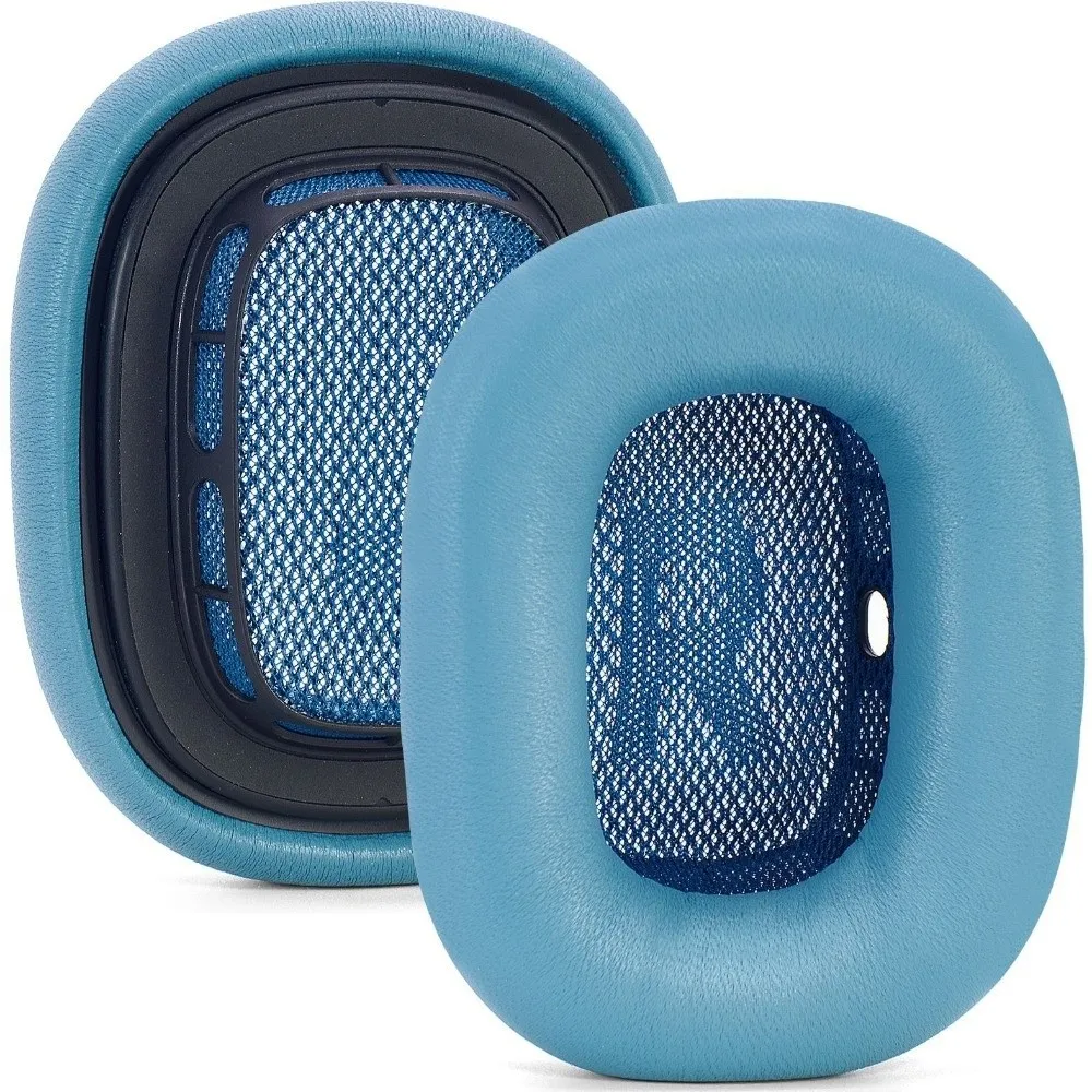 1 Pair Replacement Headphone Ear Pads Lambskin Noise Cancelling Earphone Cushions Sponge Foam for Apple Airpods Max Gen 1 2