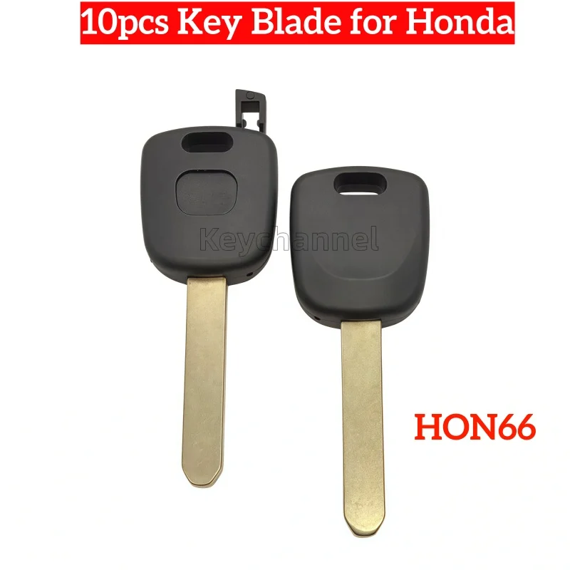

keystar 10pcs HON66 Car Non-Tansponder Key Chip Place Key Shell Ignition Key for Honda Accord Civic CRV Fit HRV Acura Odyssey