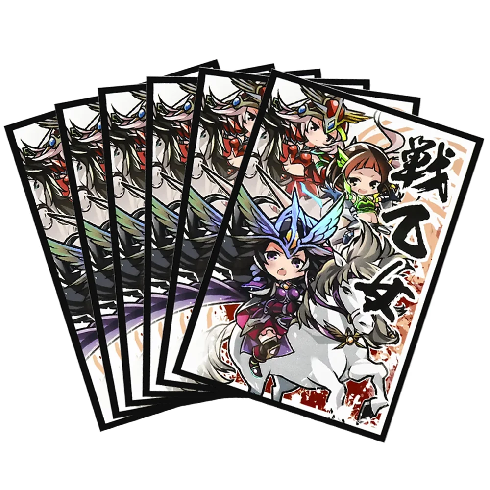 

62x89 мм 60 шт. лазерный японский размер художественные аниме рукава для карт мультяшная защита для карт YGO рукава для торговых карточек в качестве игрушечных подарков