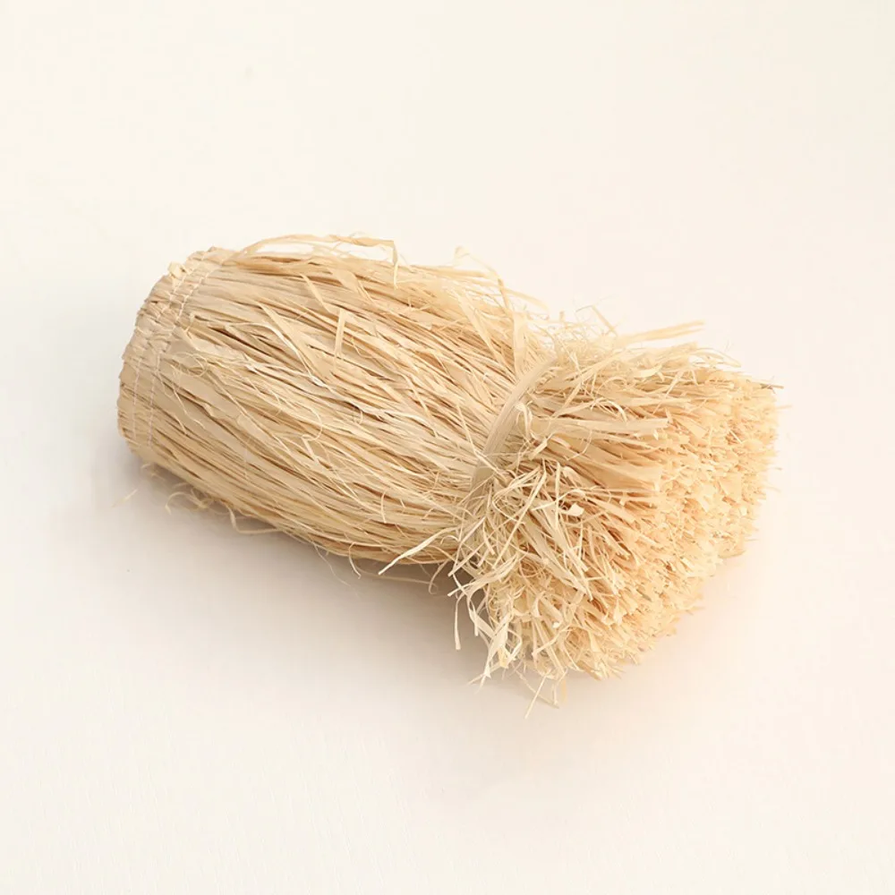 Durable Wedding Garland DIY Home Supply Jute Fringe Trim Straw Tassels Lafite Grass Garland Background Wall Decoration