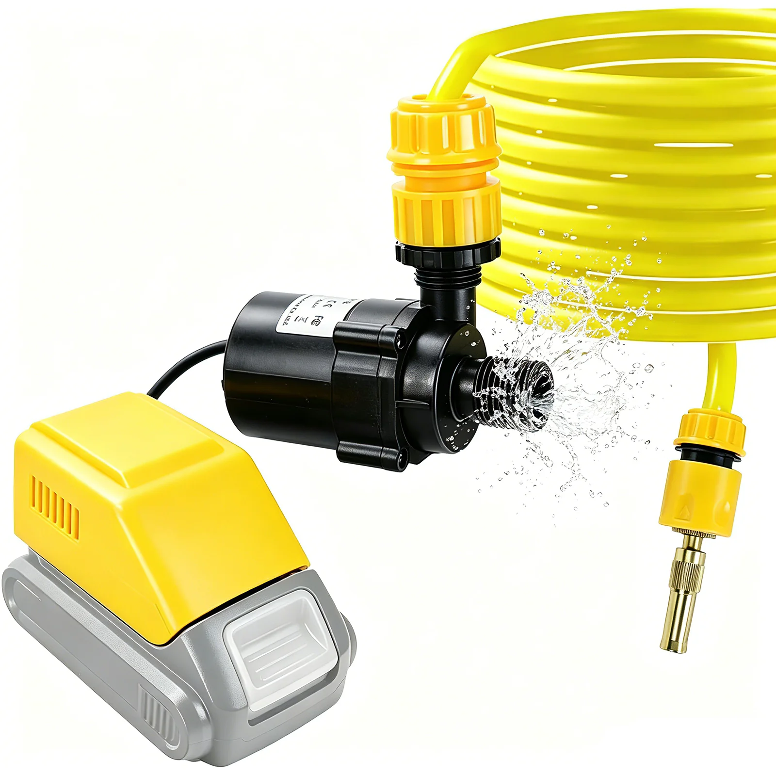 

1200L/H Brushless Water Transfer Pump Cordless Portable Electric Water Pump Gardens Outdoor Cleaning For Dewalt 20V Battery Pin