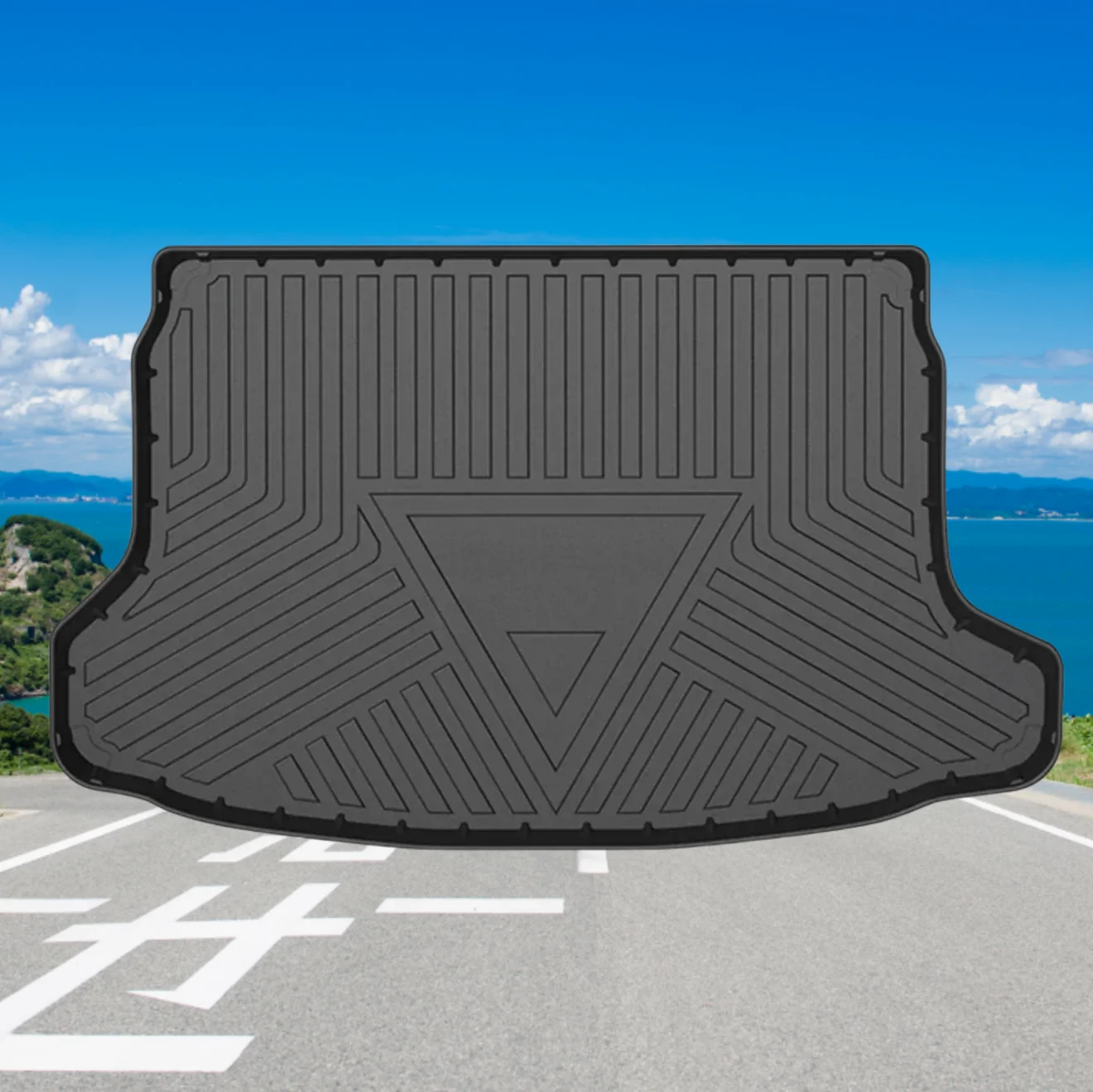 

Для Nissan Qashqai J11 2016-2021 автомобильный багажник всепогодный TPE нескользящие коврики в багажник водонепроницаемый лоток для багажника ковер аксессуар