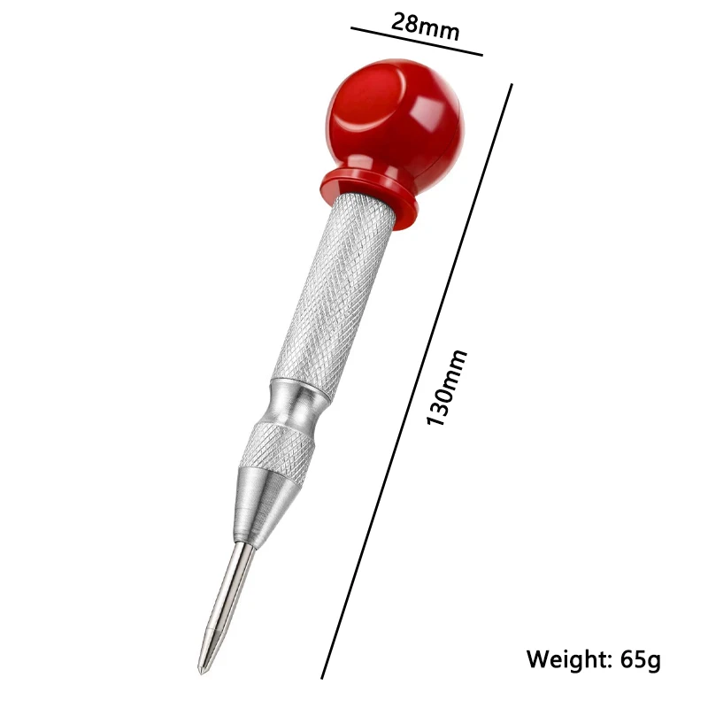 5 Inch Automatic Centre Punch General Woodworking Metal Drill Spring Loaded Mark Center Punch Tool for Metal Wood Glass