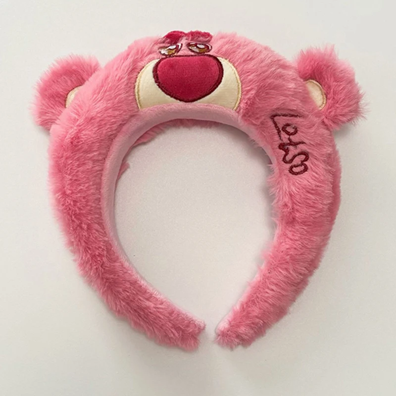 Disney New Mickey Mouse Ears Headband Women Cartoon Cute Lotso Stitch Hairband Girl Toy Story Hair Accessories Kids Friends Gift