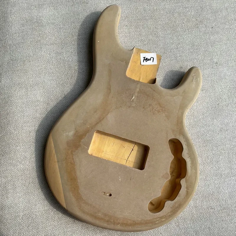 FB017 5 Strings Electric Bass Body in Solid Wood+Plywood  Musicman Bass No Paints   Right Hand Replace Part Unfinished