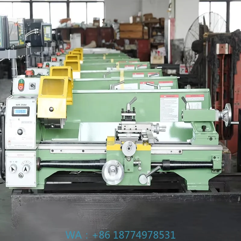 W250 Mini Bench Lathe Variable Speed Turning Equipment for Metal Component Processing
